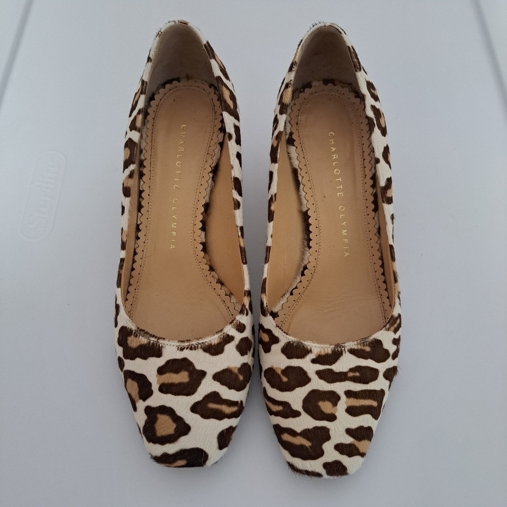 Charlotte Olmpia Oprah leopard calf hair pump 7.5 - Picture 6 of 9
